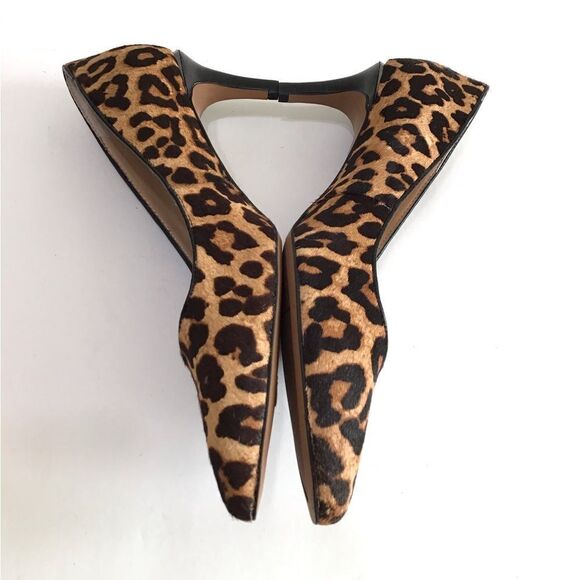 Franco Sarto Brown Calf Hair Duran2 Pointed Toe Heels Size 9 1/2 - Picture 4 of 13